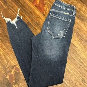 KanCan Dark Blue Distressed Skinny Jeans